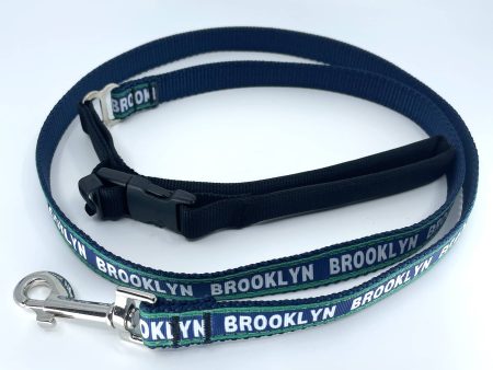 Brooklyn 3 4 Inch Premium Doggie Leash in Navy (4 feet) Online now