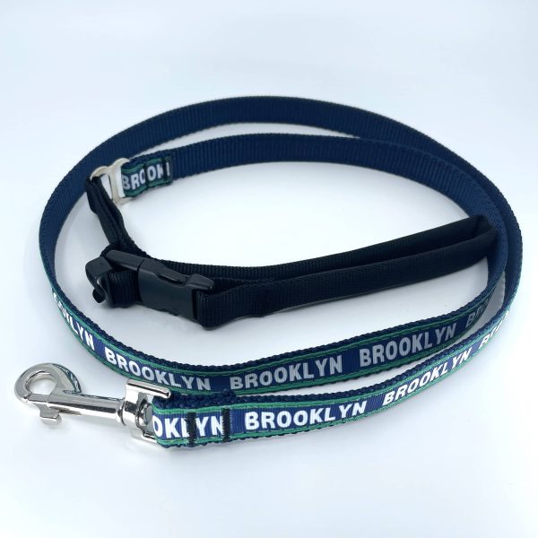 Brooklyn 3 4 Inch Premium Doggie Leash in Navy (4 feet) Online now