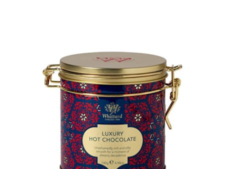 Luxury Hot Chocolate Clip Top Tin 140g Whittard Sale