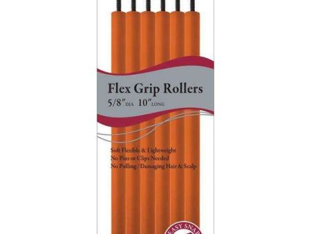 Annie Flex Grip Rollers 5 8 Inch Extra Long Orange Sale