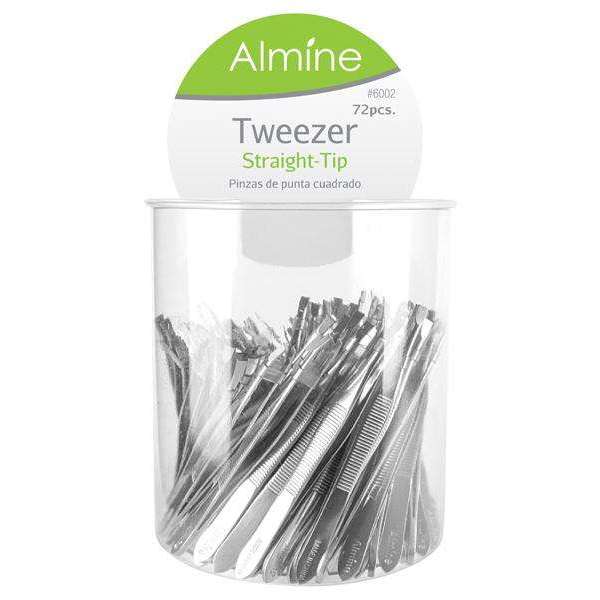 Almine Straight Tip Tweezer 72ct Online Hot Sale