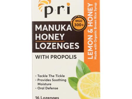 Pacific Resources International - Lozenges Organic Lemon & Honey - 1 Each-16 Count Hot on Sale