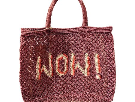 Wow! Small Jute Mesh Tote Bag in Orchid Sale