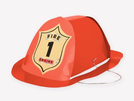 Meri Meri Firefighter Party Hats (Set of 8) on Sale