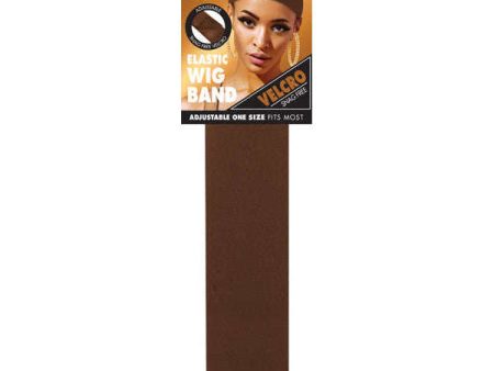 Annie Velcro Wig Band 4.5cm Brown For Discount