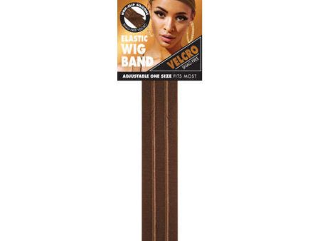 Annie Velcro Wig Band 3cm Silicone Grip Brown Sale