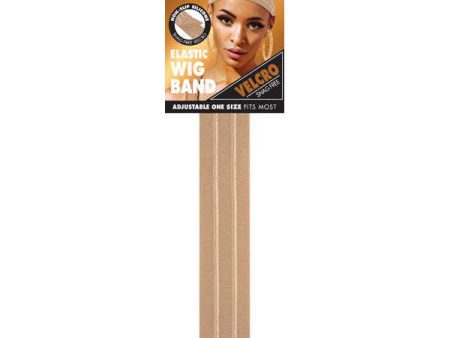 Annie Velcro Wig Band 3cm Silicone Grip Light Brown Supply