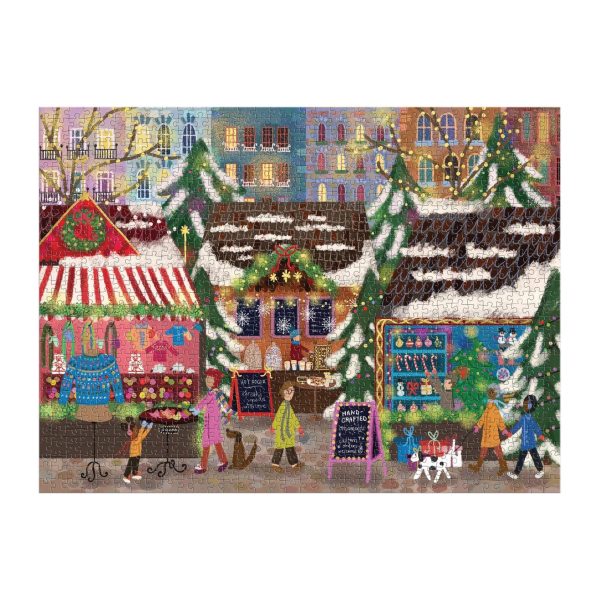 1000 Piece Joy Laforme Merry Market Foil Jigsaw Puzzle on Sale