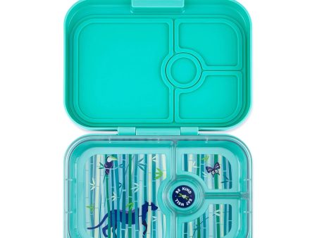 Yumbox Panino 4 Compartment Lunchbox in Tropical Aqua Panther Online