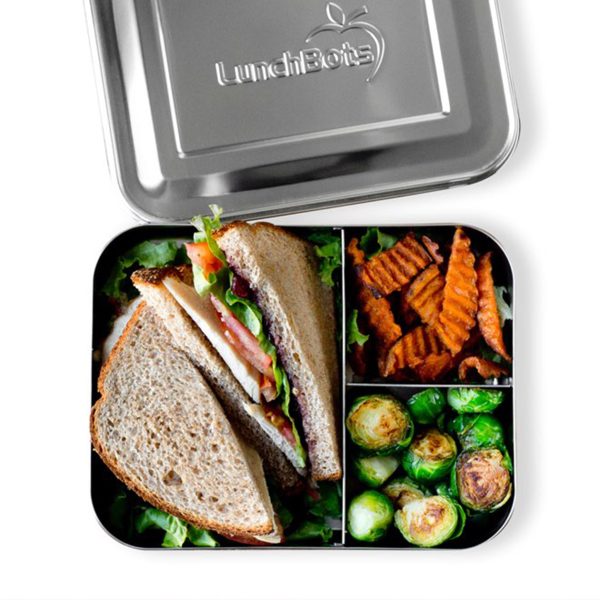 Lunchbots Large Trio Stainless Bento Box For Cheap