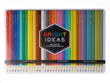 Bright Ideas Deluxe 36 Colored Pencil Set For Sale