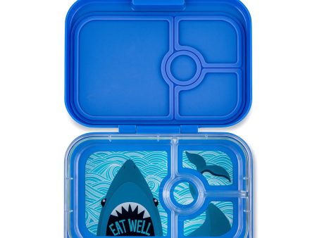 Yumbox Panino 4 Compartment Lunchbox in True Blue Shark Fashion