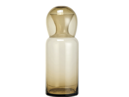 Amber Glass Carafe with Drinking Glass For Cheap