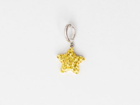 Yellow Star Crystal Sterling Silver Charm Online Sale