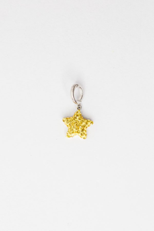 Yellow Star Crystal Sterling Silver Charm Online Sale