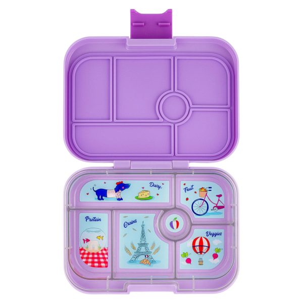 Yumbox 6 Compartment Lunchbox in Lulu Purple Paris Cheap