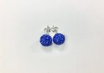 10mm Disco Ball Crystals Silver Stud Earrings Cheap