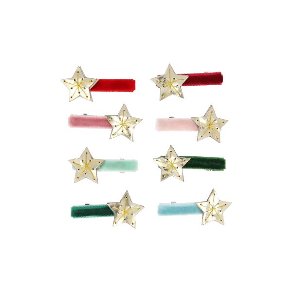 Meri Meri Gold Star Hair Clips (Set of 8) Sale