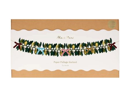 Meri Meri Paper Festive Foliage Garland For Cheap