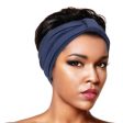 Ms. Remi Wide Silky Headwrap Scarf Ribbed Color Assorted on Sale