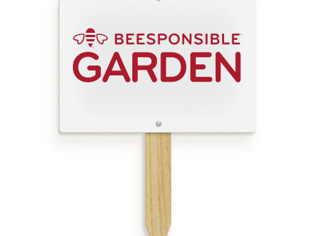 Garden Sign: Beesponsible Garden (11x8 ) Fashion