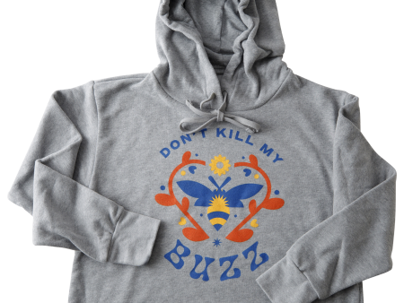 Don t Kill My Buzz Women s Raw Edge Crop Hoodie Online